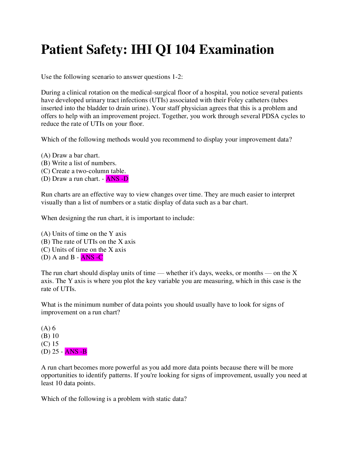 Preview image for IHI QI 104 / 100% VERIFIED SOLUTIONS